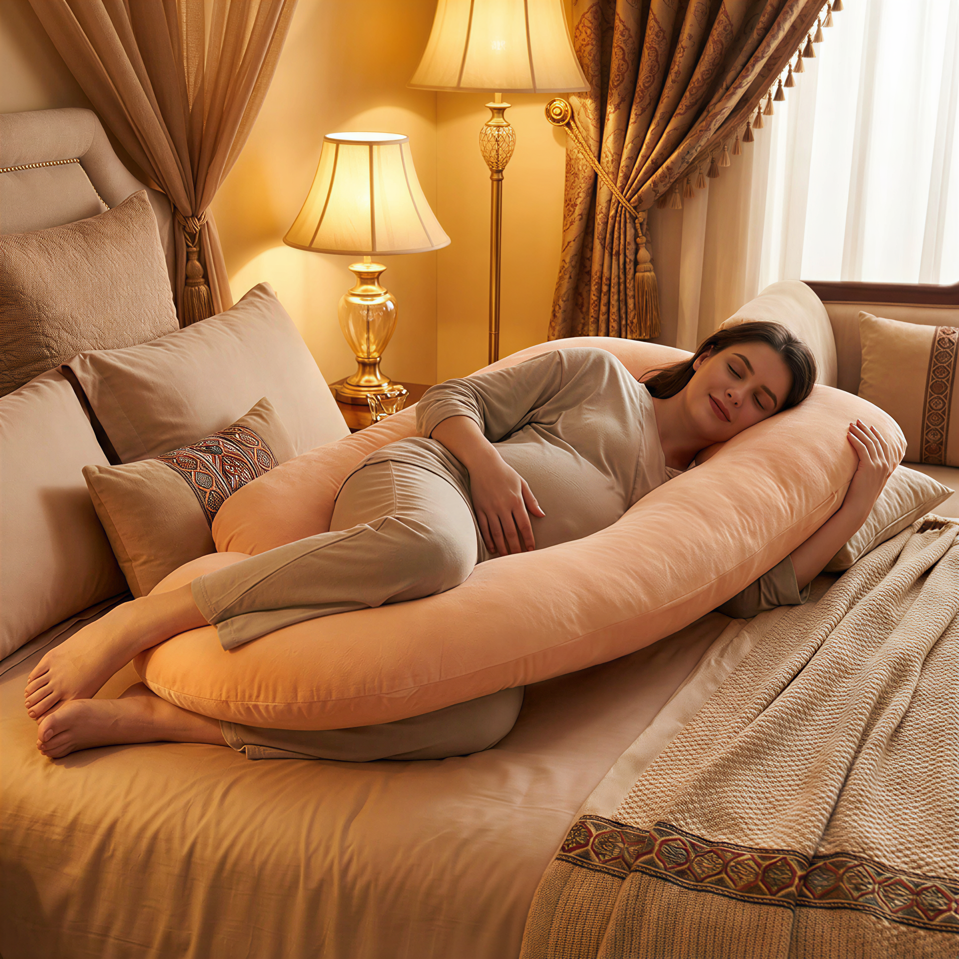 نظام الراحة الكاملة للحامل  وسادة جسم للحامل – راحا ماما